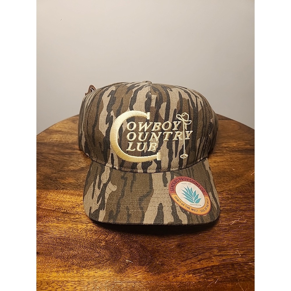 New MENS Sendero Provisions Co. Cowboy Country Club Cap Adjustable Snapback Camo
